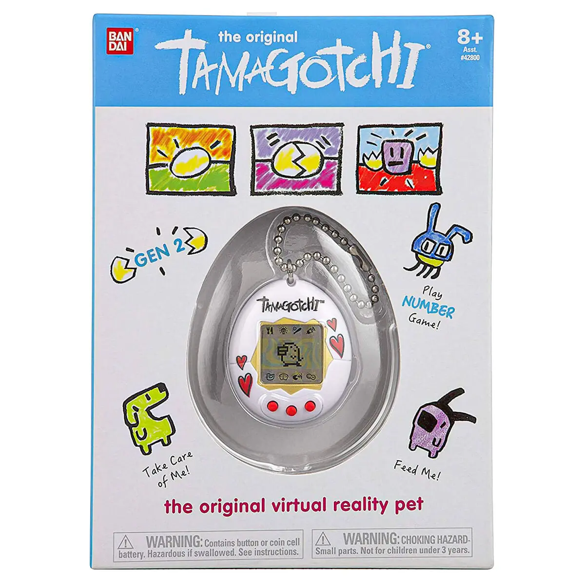 The Original Tamagotchi Virtual Reality Pet Gen 2 Heart 1