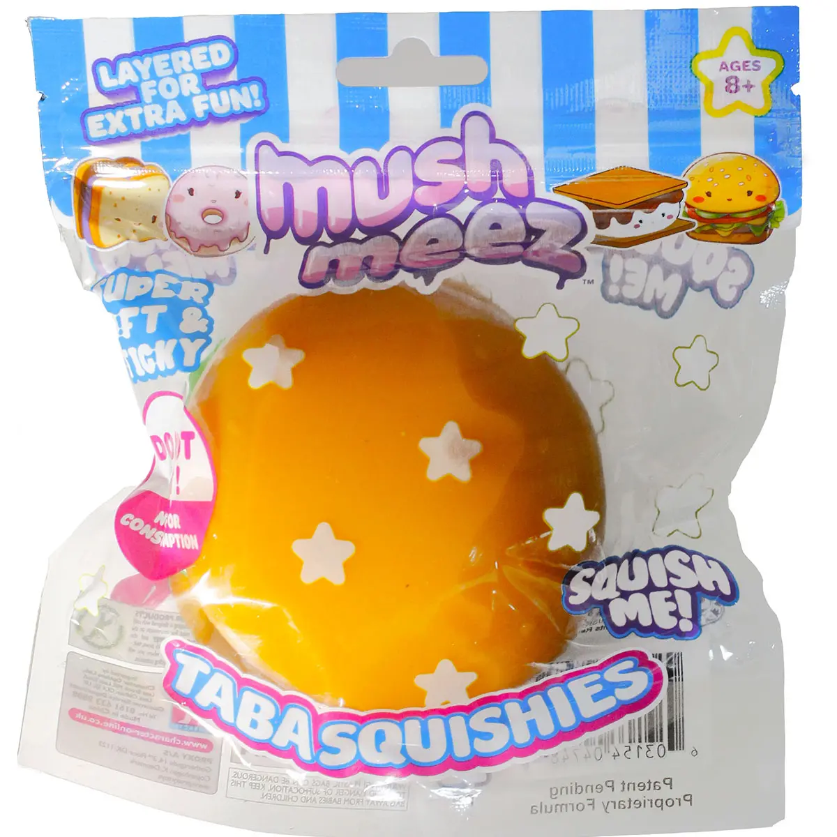 Mushmeez Taba Squishies Burger Sensory Toy 1