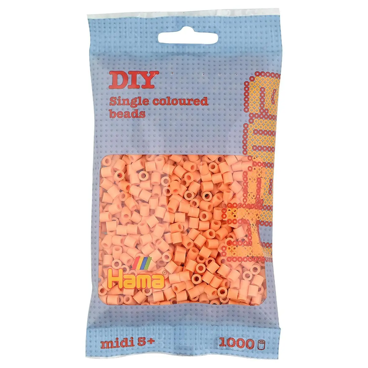 Hama Light Apricot Midi Beads (1000 Pack) 1
