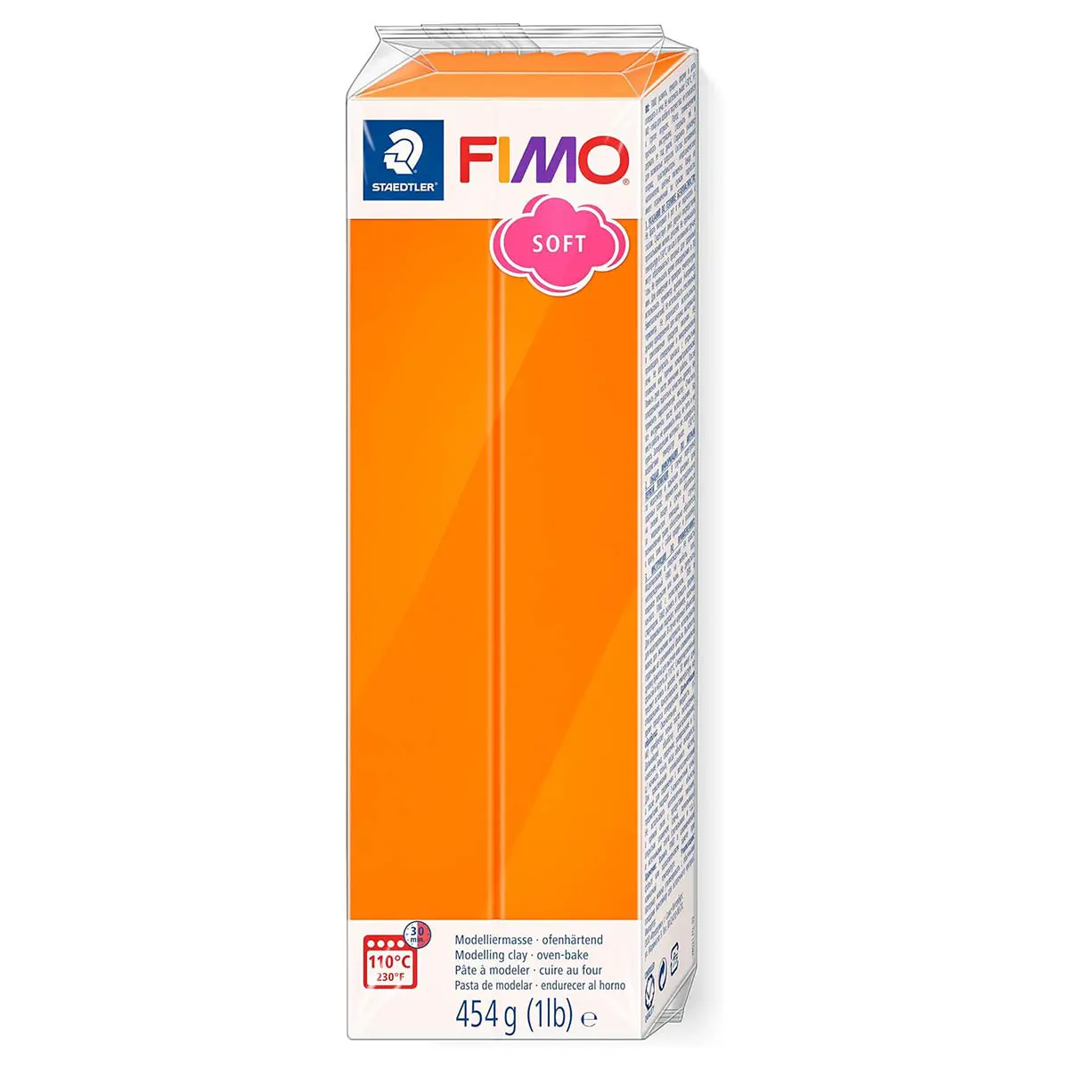 Staedtler Fimo Soft Tangerine Oven-Baked Modelling Clay 454G 1