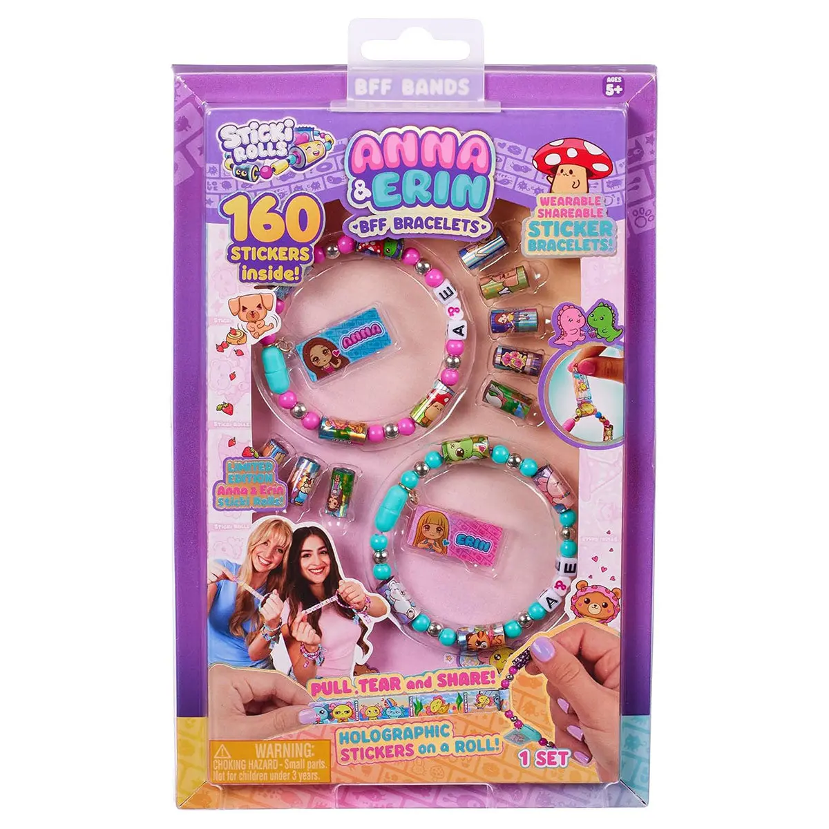 Sticki Rolls Anna & Erin Bff Bracelets Set 1