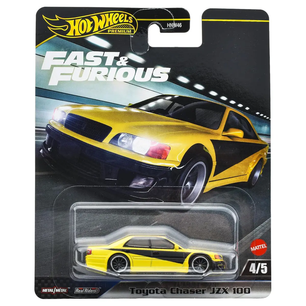 Hot Wheels Premium Fast & Furious: Toyota Chaser Jzx 100 1:64 Car (4/5) 1