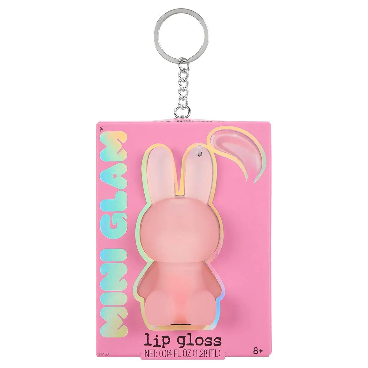 Mini Glam Bunny Lip Gloss Secret Handshake Keychain 1