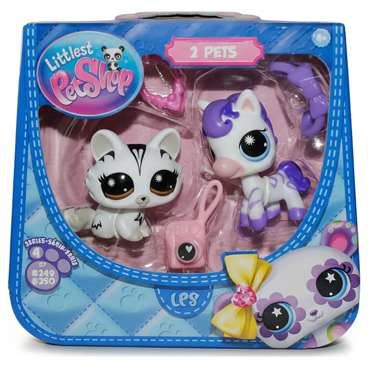 Littlest Pet Shop Pet Pair Series 4 Stylin' Stripes Figures 1