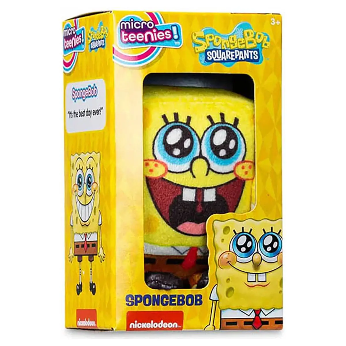 Basic Fun Micro Teenies 3-Inch Plush Spongbob Style 3 2
