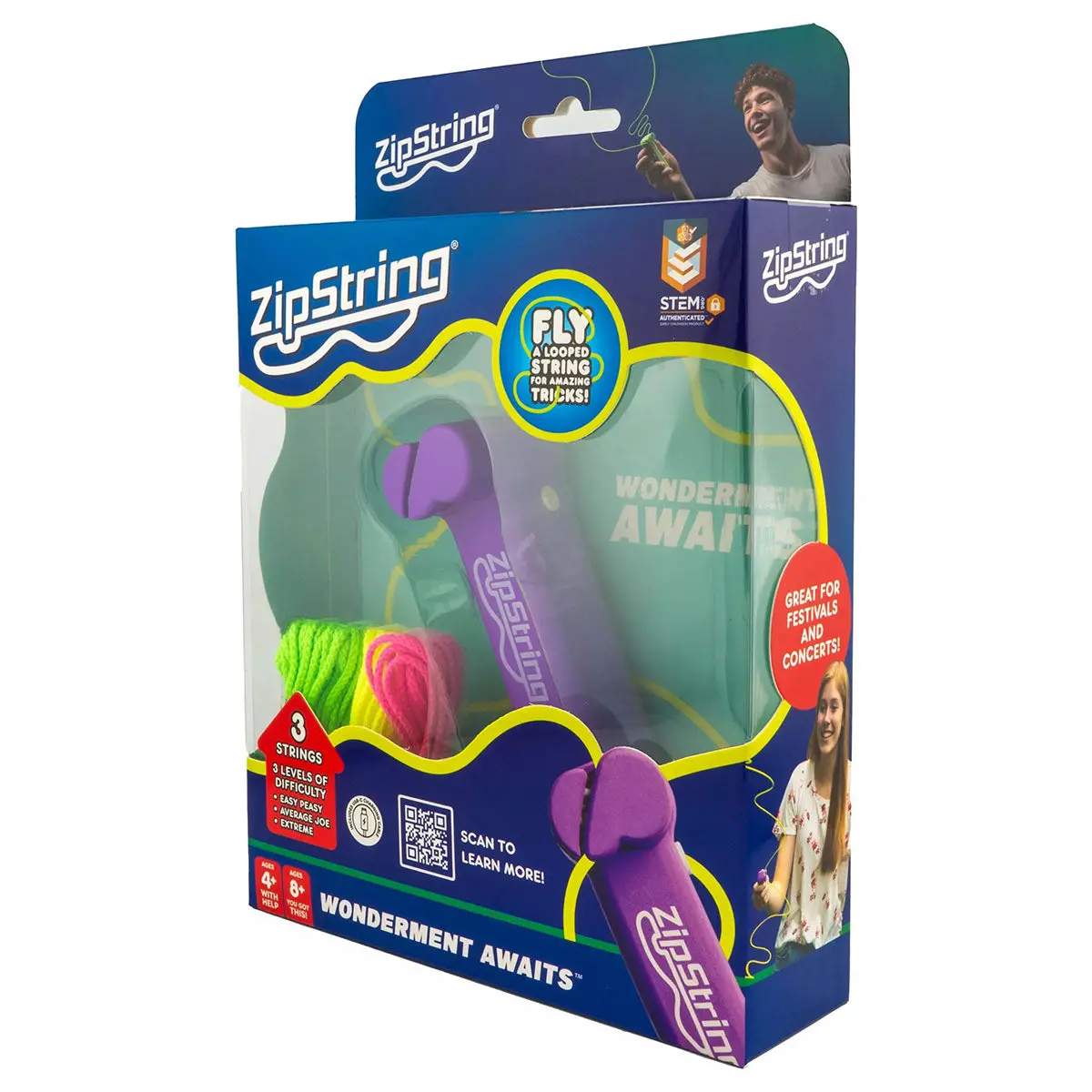 Zipstring Vivacious Violet Toy 1
