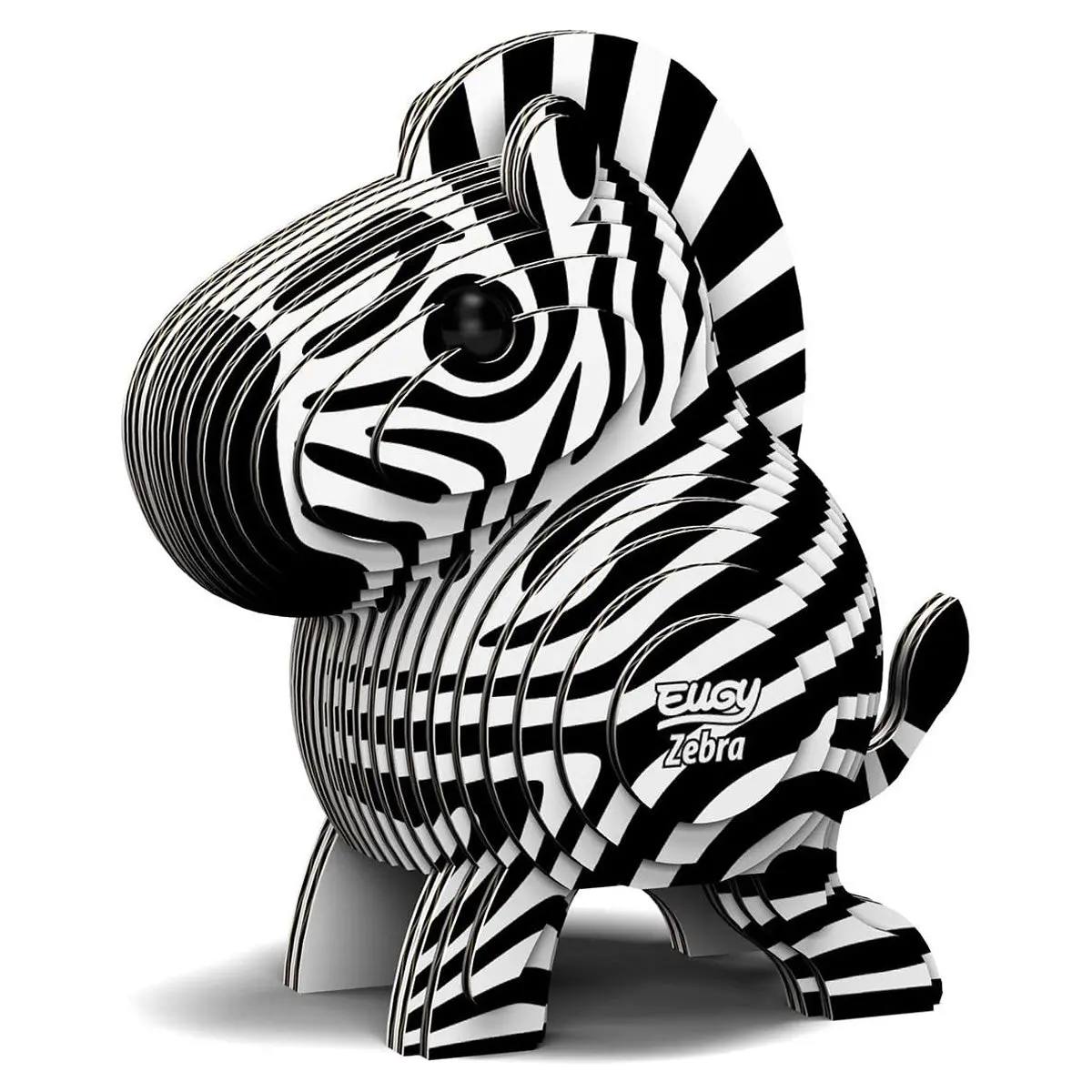 Eugy Zebra 3D Cardboard Model Kit 1