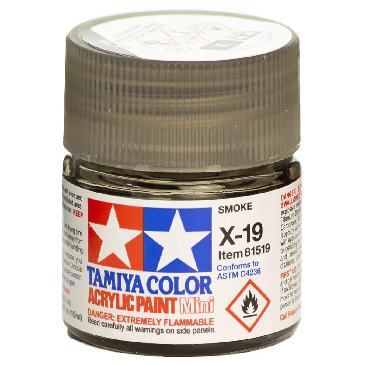 Tamiya Color Acrylic Paint Mini X-19 Smoke 1