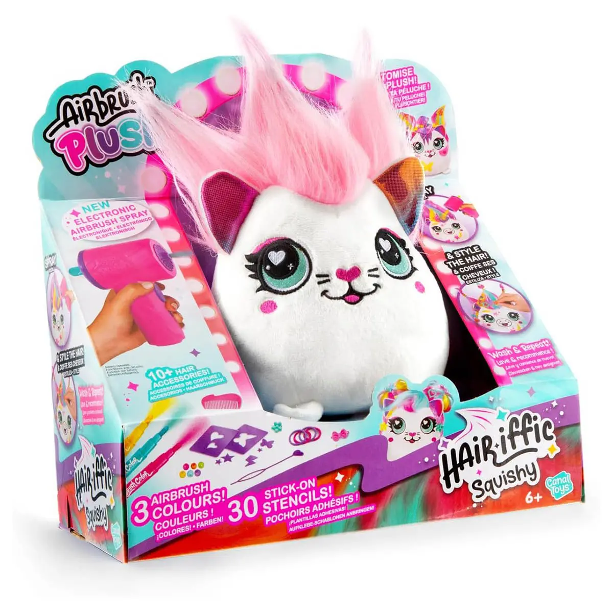 Airbrush Plush Hair'iffic Squishy Soft Toy (Styles Vary) 1