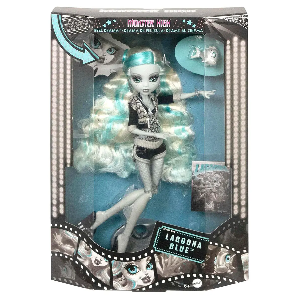 Monster High Reel Drama Lagoona Blue Fashion Doll 1