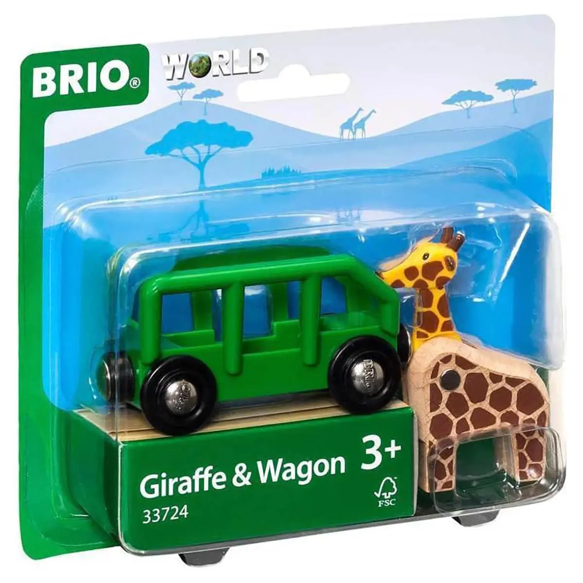 Brio World Giraffe & Wagon Set 1