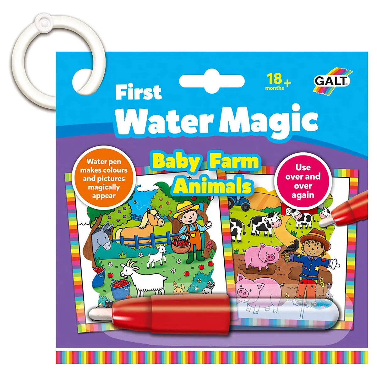 First Water Magic Baby Farm Animals Colouring Book 1