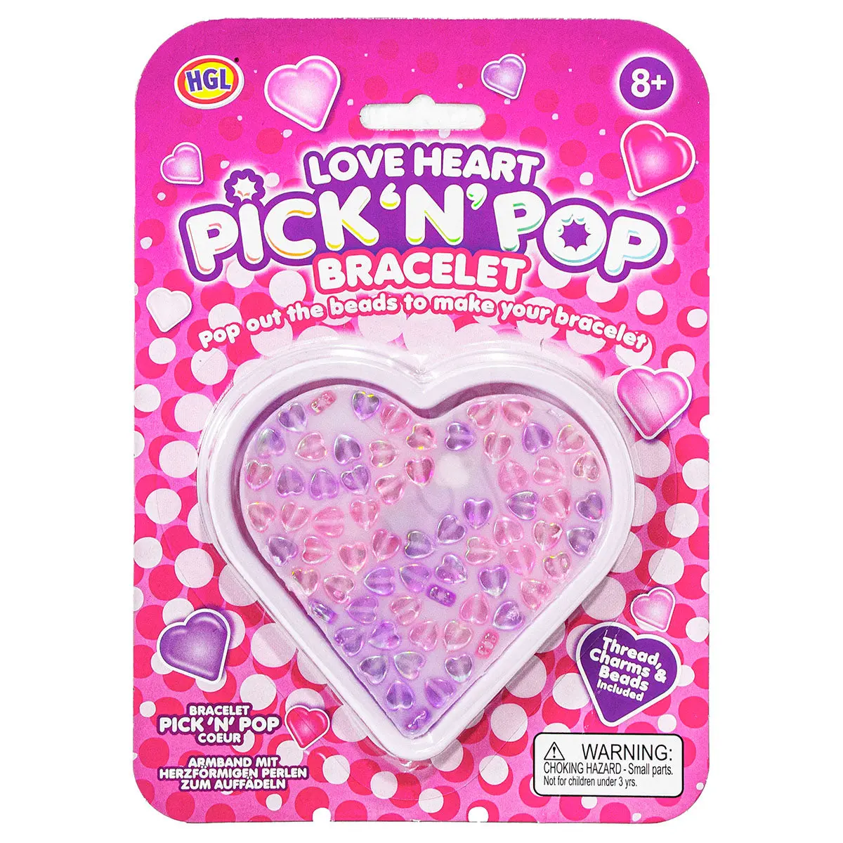 Love Heart Pick 'N' Pop Bracelet Kit 1