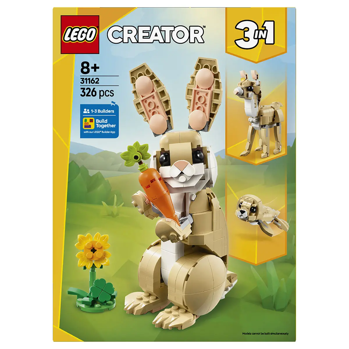 Lego Creator 3-In-1 Cute Bunny 31162 Building Set 1