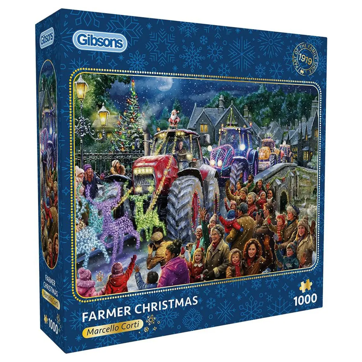 Gibsons Farmer Christmas 1000 Piece Jigsaw Puzzle 1