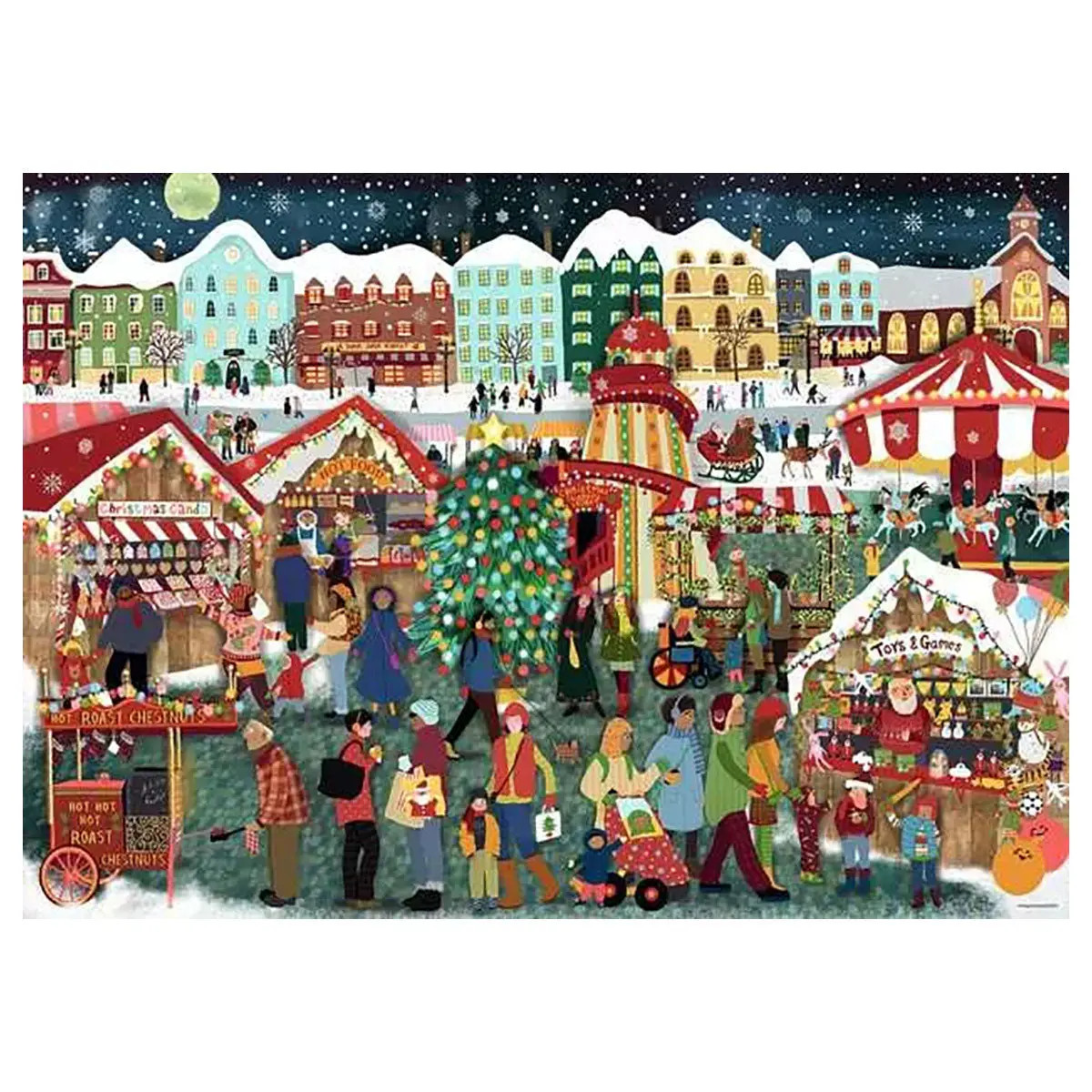 Ravensburger Christmas Market 1000 Piece Jigsaw Puzzle 2