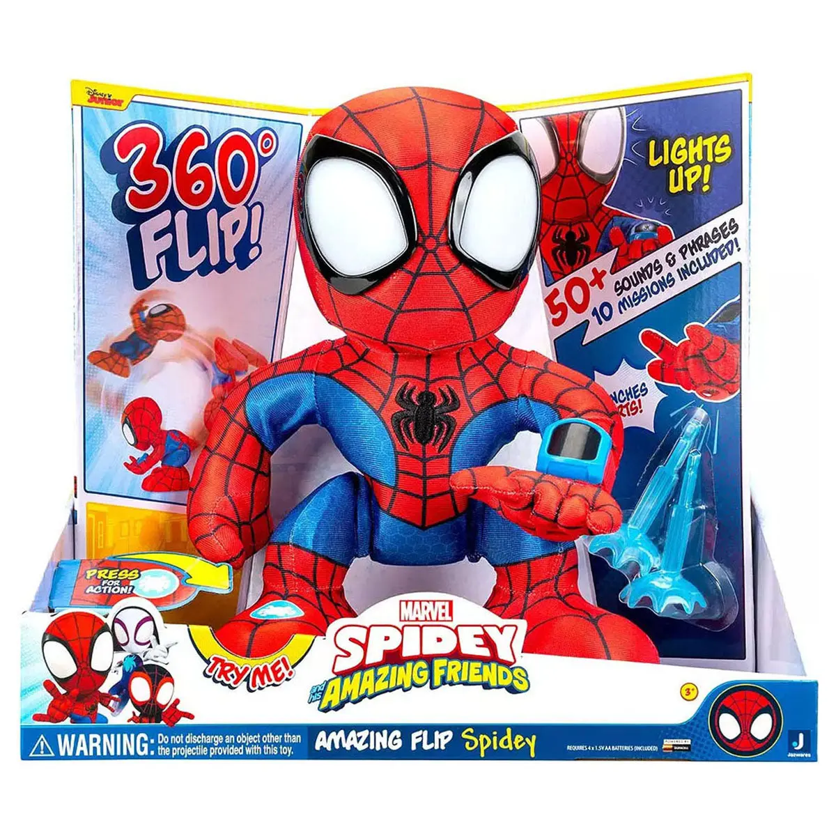 Marvel Spidey And His Amazing Friends: Amazing Flip Spidey Plush 1