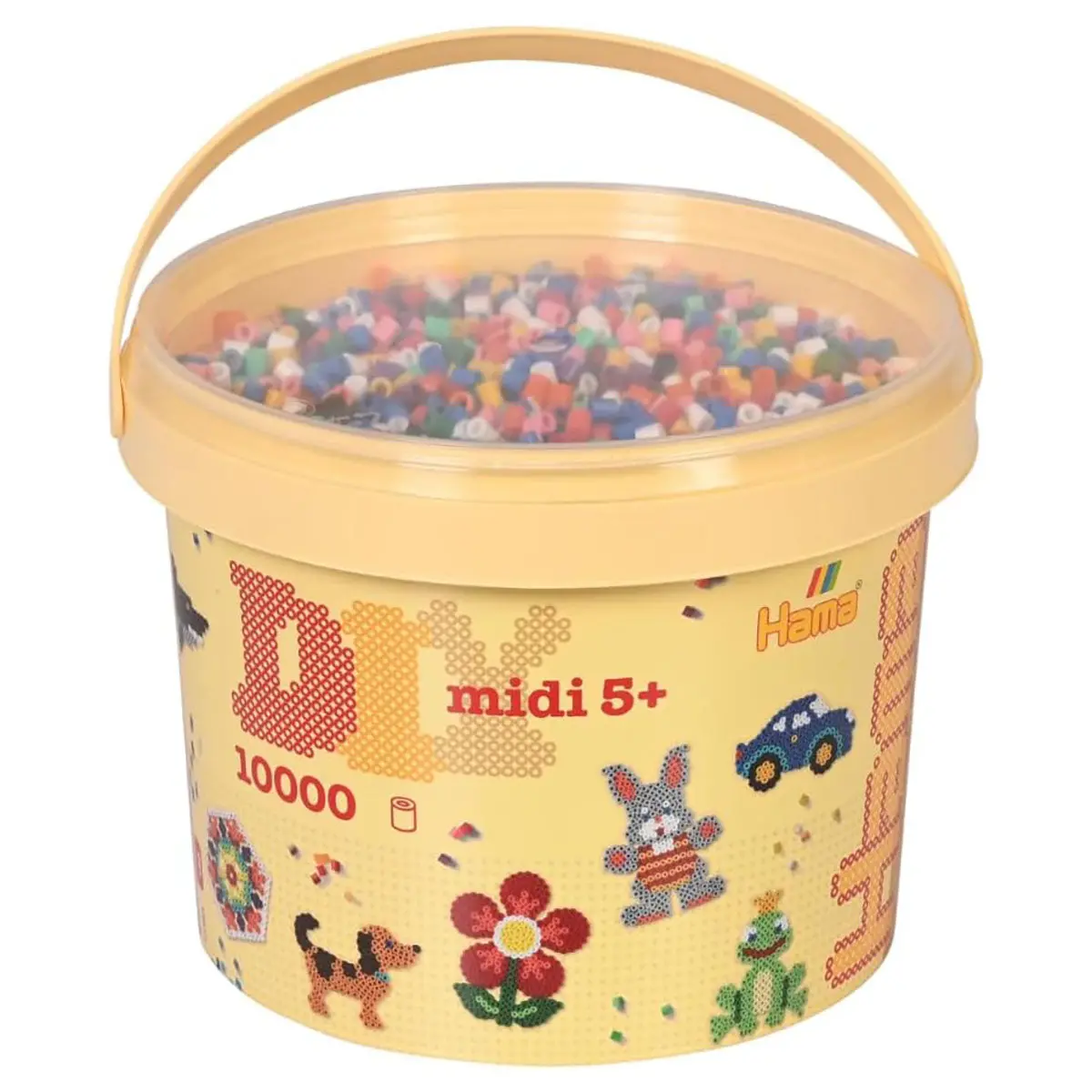 Hama Midi 10000 Beads Bucket Set With 2 Pegboards 1