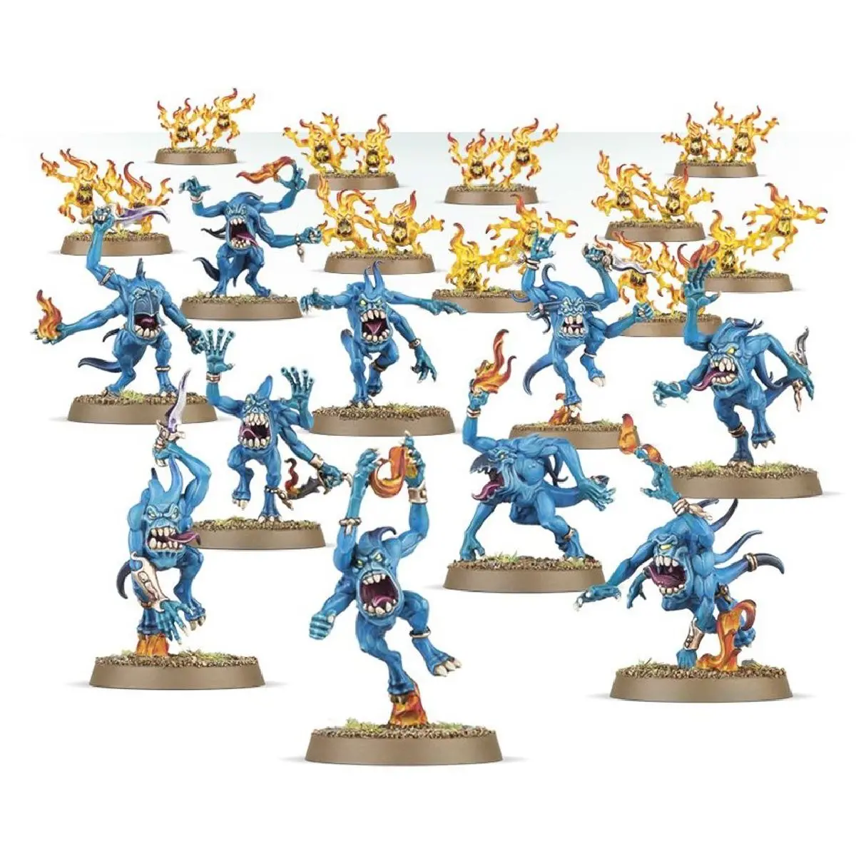 Warhammer Age Of Sigmar: Disciples Of Tzeentch: Blue Horrors Miniatures Set 2
