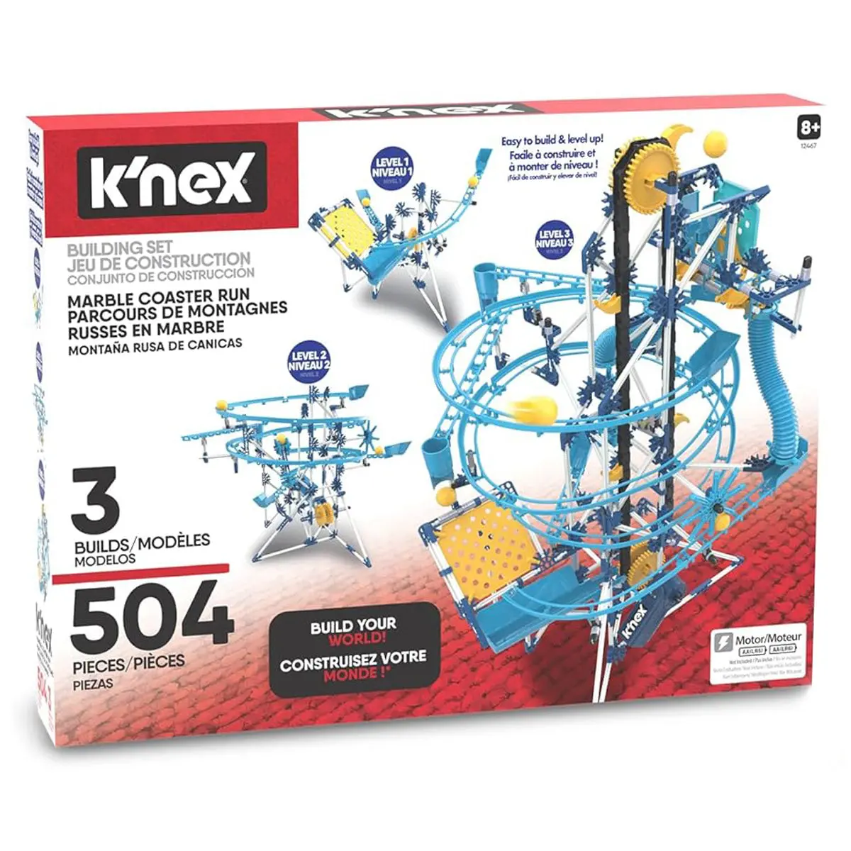 K'nex Marble Coaster Run With Motor Building Set 1