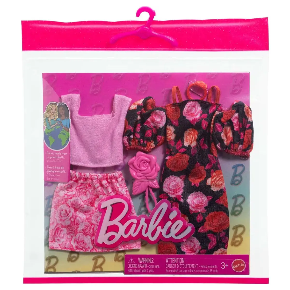Barbie Fashion Rose Outfit (2 Pack) 1