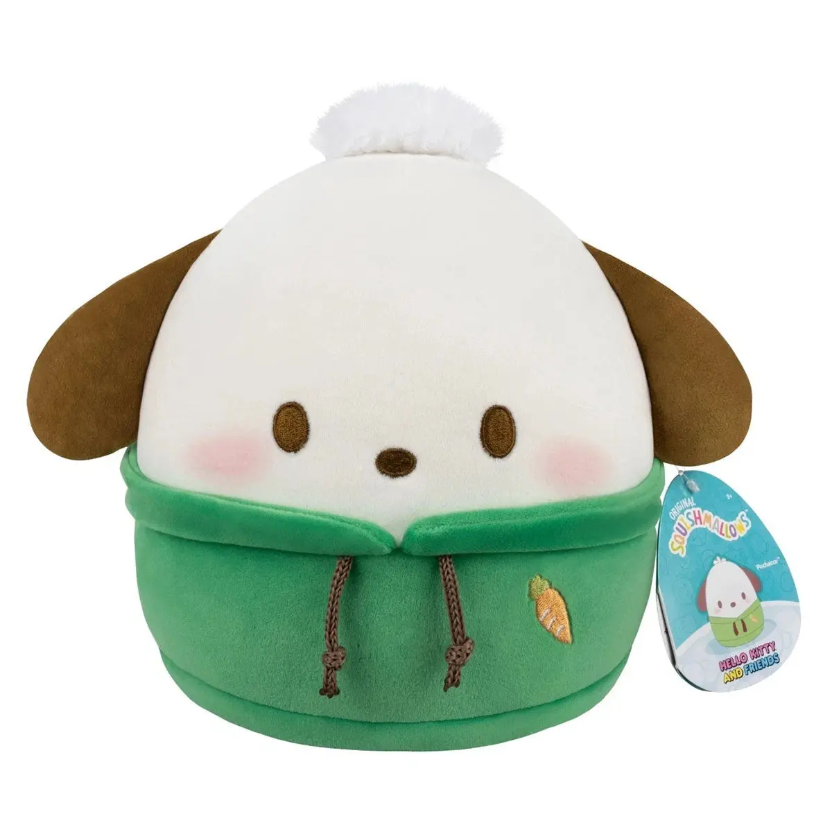 Squishmallows Hello Kitty And Friends Dabodabo Hoodie Pochacco 8" Plush 1