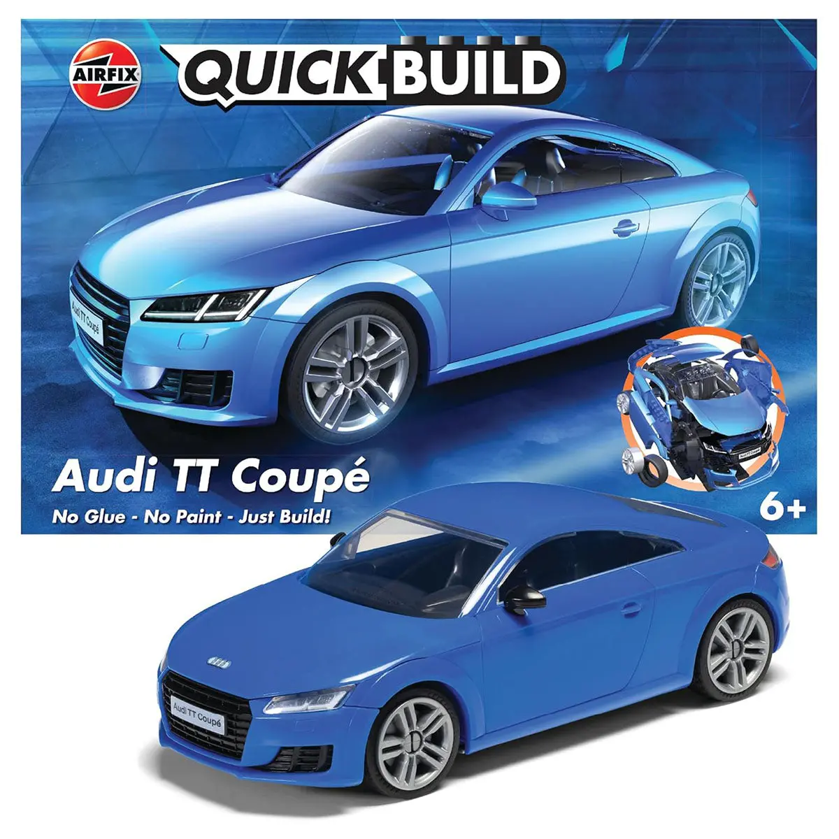 Airfix Quickbuild Audi Tt Coupé Blue Model Kt 1