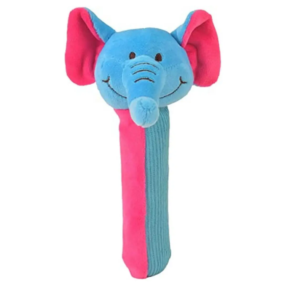 Fiesta Crafts Squeakaboo Elephant Baby Rattle 1