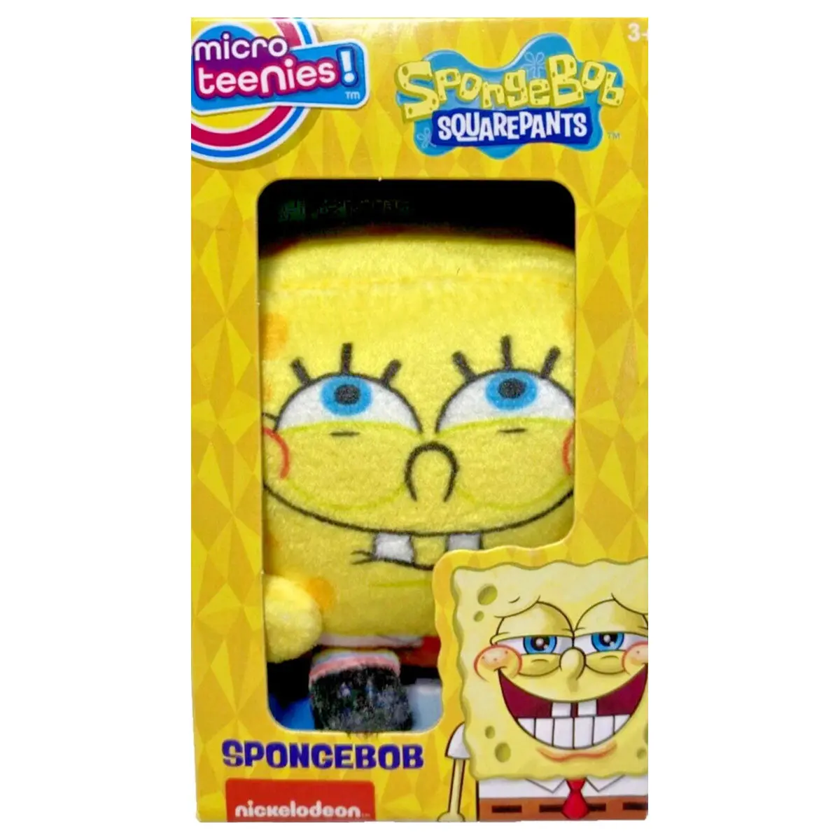 Basic Fun Micro Teenies 3-Inch Plush Spongebob Style 2 1