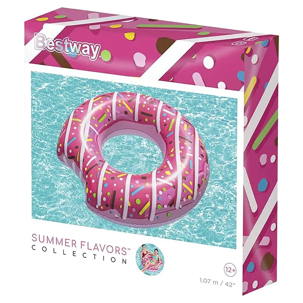Bestway Inflatable Donut Swim Ring 42 Inch (Styles Vary) 1