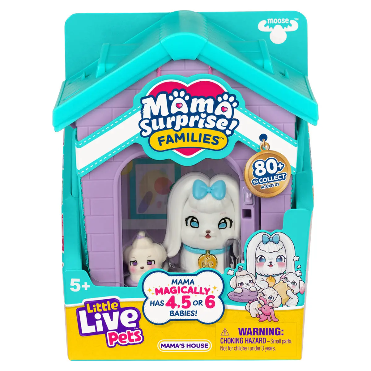 Little Live Pets Mama Surprise Families: Maltese Mama's House Playset 1
