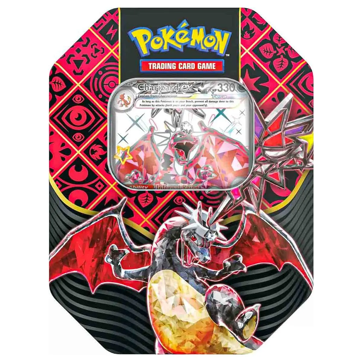 Charizard Ex Paldean Fates Tin - Pokémon Tcg: Scarlet & Violet 1