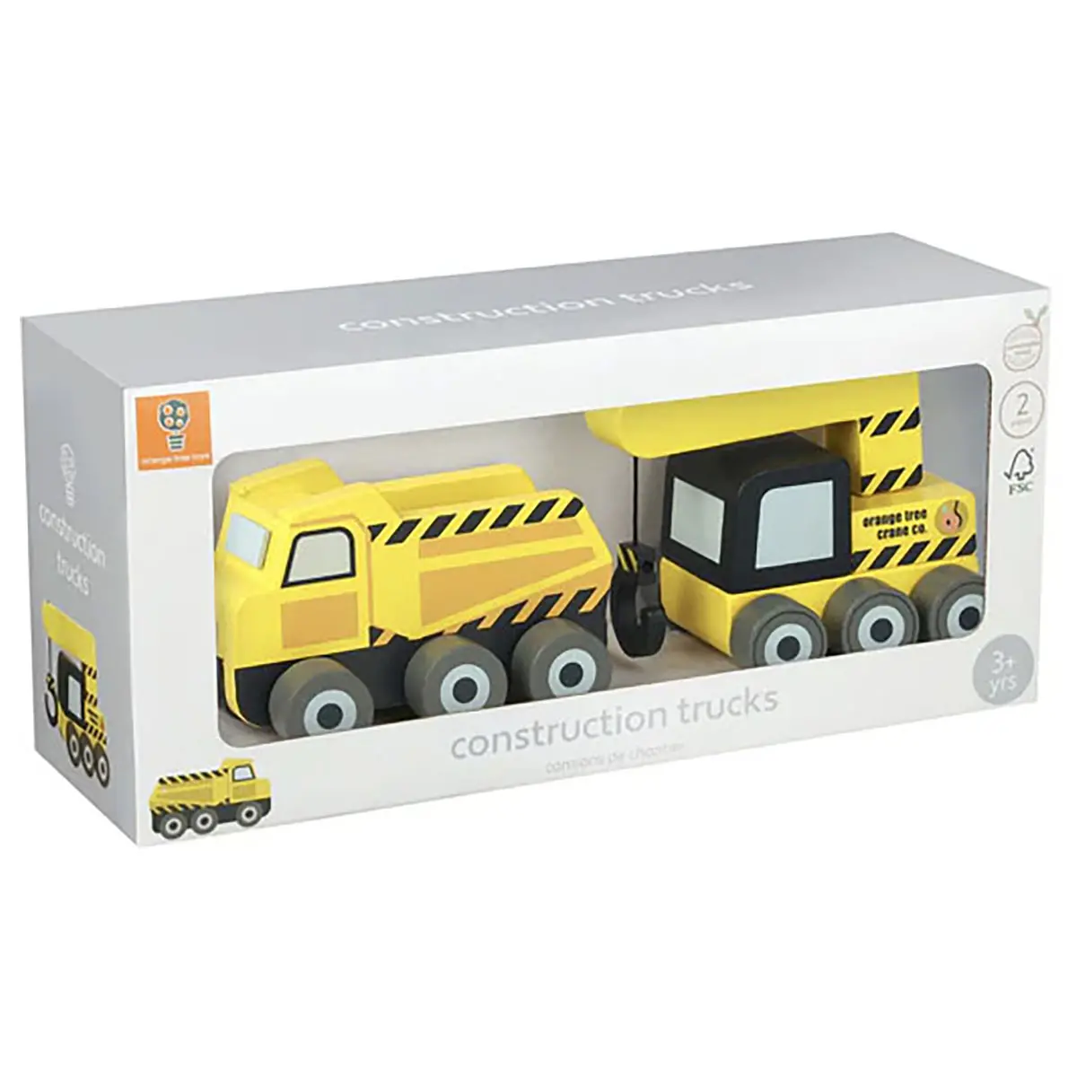 Orange Tree Toys Wooden Construction Vehicles (2 Pack) 1