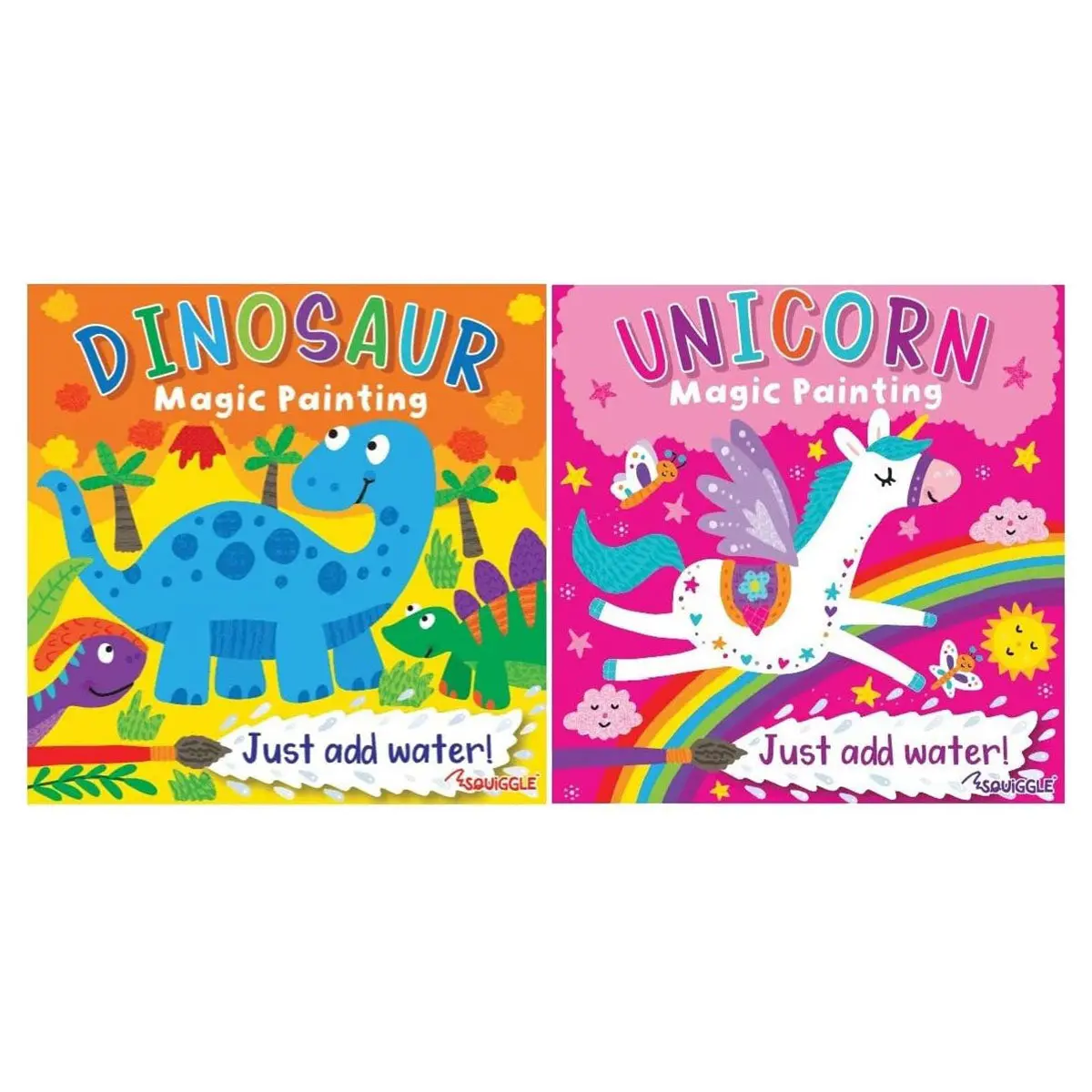 Dinosaur & Unicorn Magic Painting Books 1