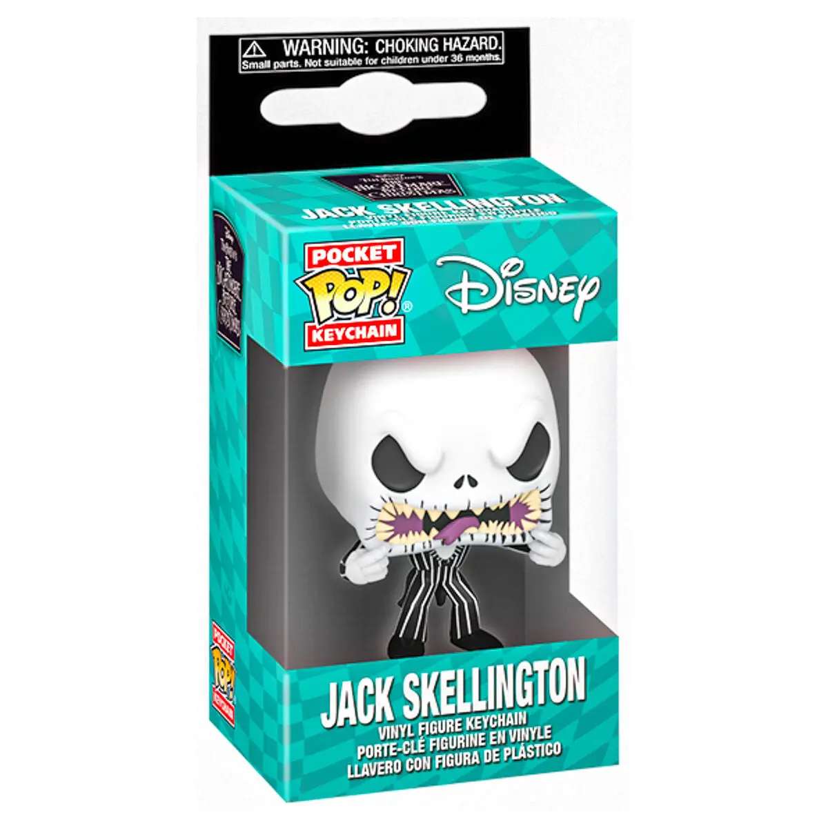 Funko Pop! Pocket Keychain Disney Jack Skellington (Scary Face) Vinyl Figure 1