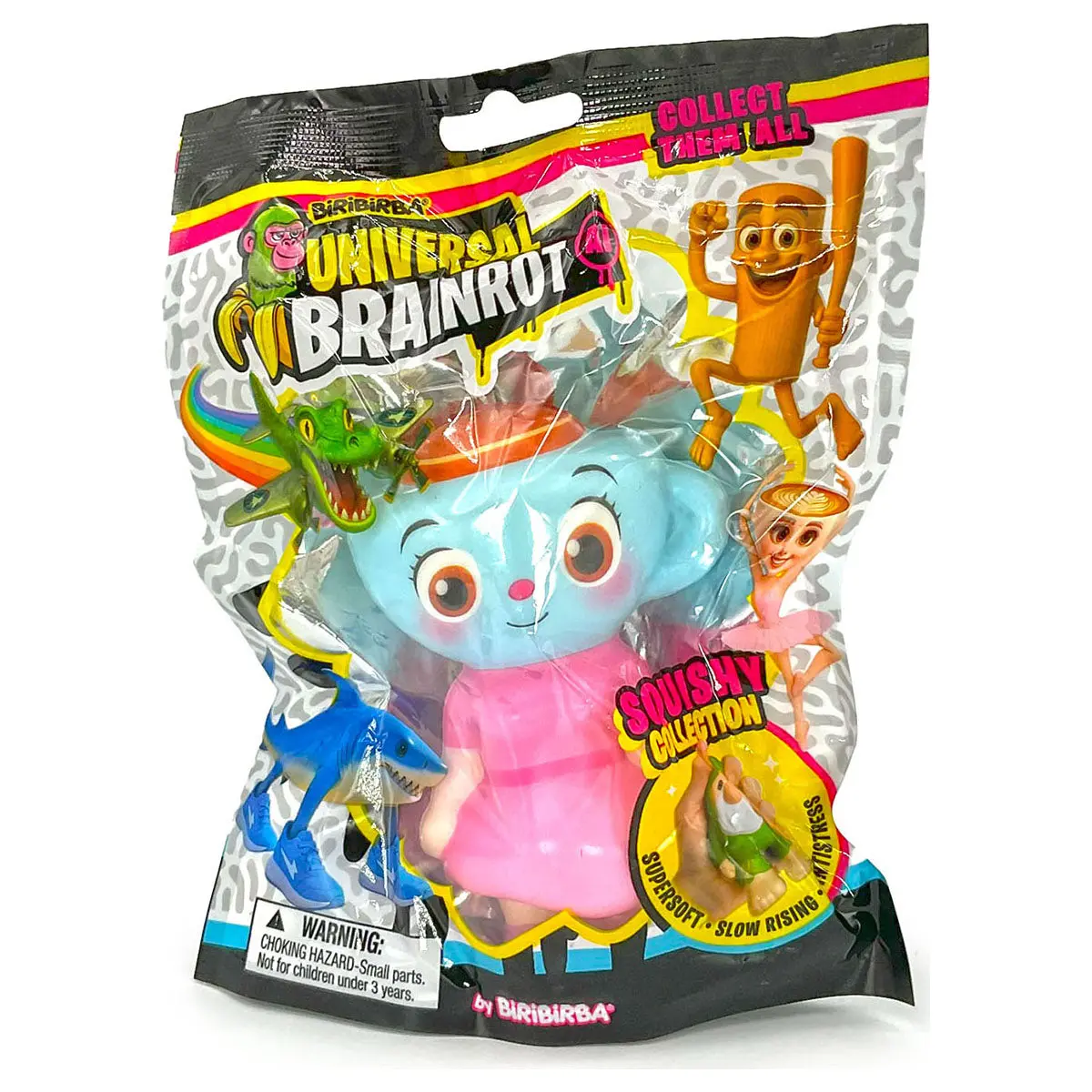 Universal Brainrot Ai Squishy 11Cm Fidget Toy (Styles Vary) 1