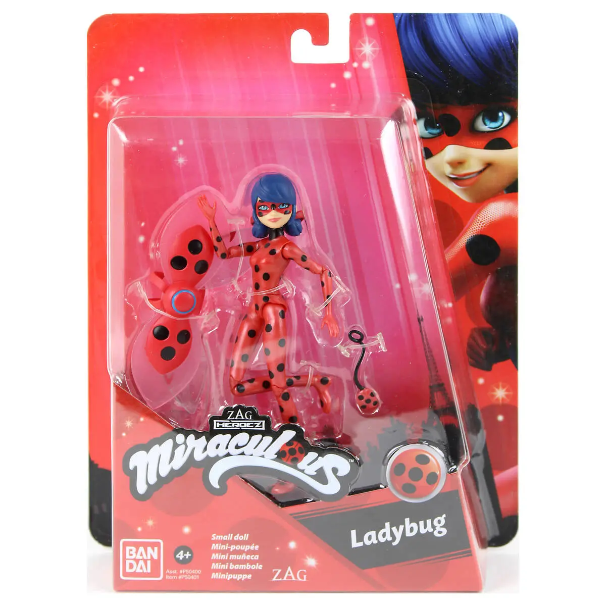Miraculous Ladybug Paris Wings 12Cm Figure 1