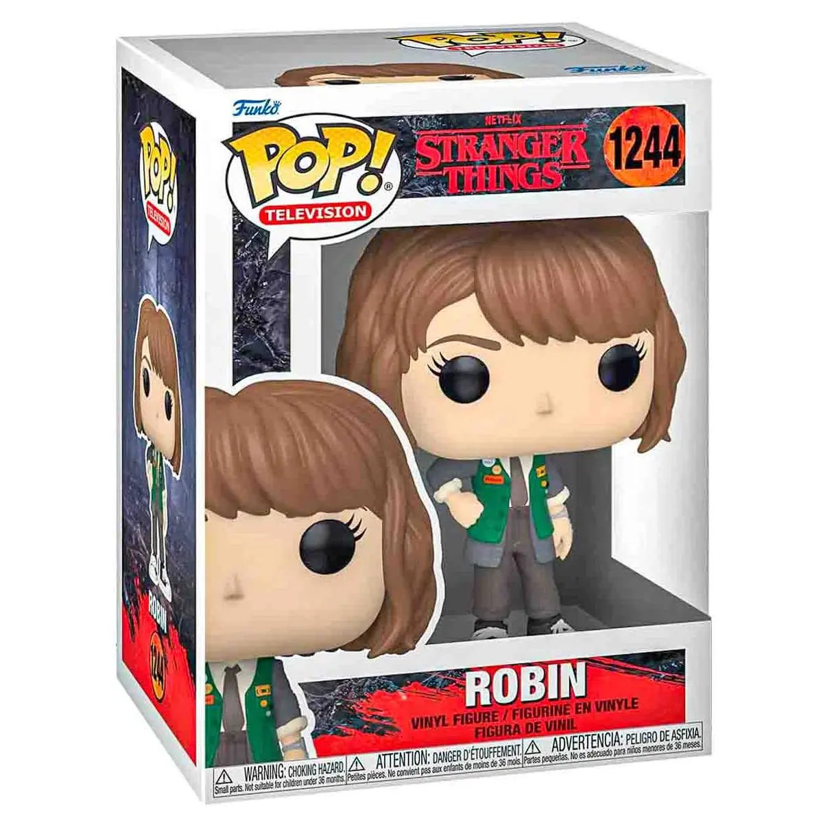 Funko Pop! Television: Stranger Things Season 4 Robin Vinyl Figure #1244 1