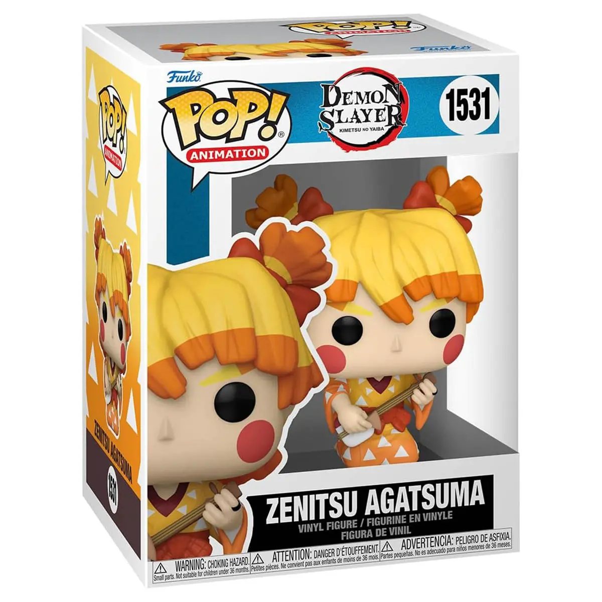 Funko Pop! Animation: Demon Slayer: Zenitsu Agatsuma (Kimono) Vinyl Figure #1531 1