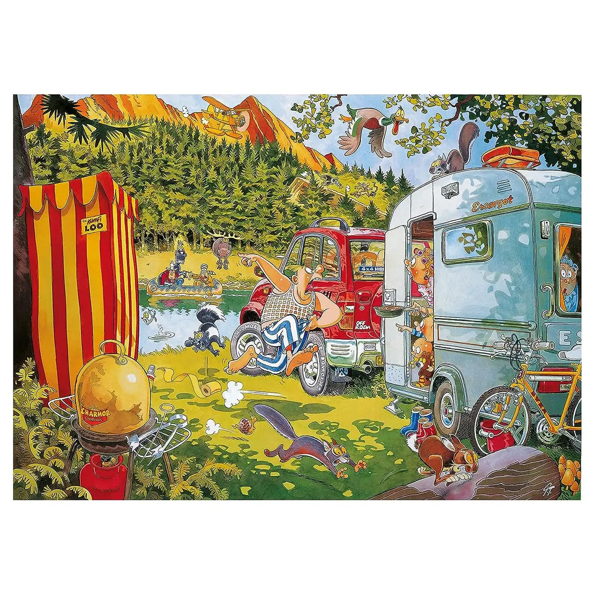 Wasgij Retro Original 7 Bear Necessities! 1000 Piece Puzzle 2