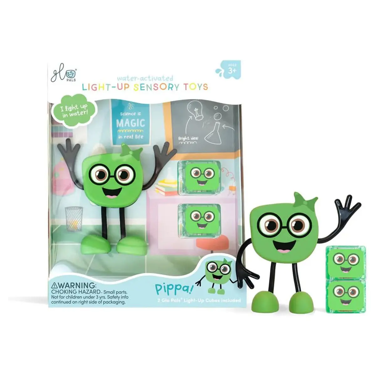 Glo Pals Water-Activated Light-Up Sensory Toys Pippa Set 1