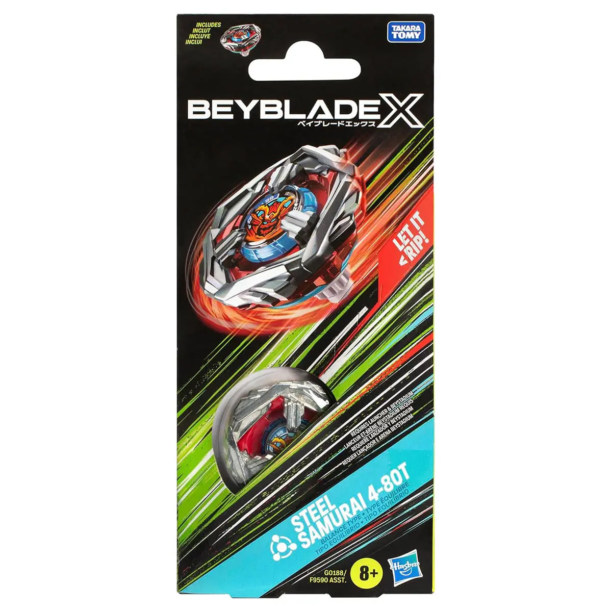 Beyblade X: Steel Samurai 4-80T Balance Type Single Pack 1