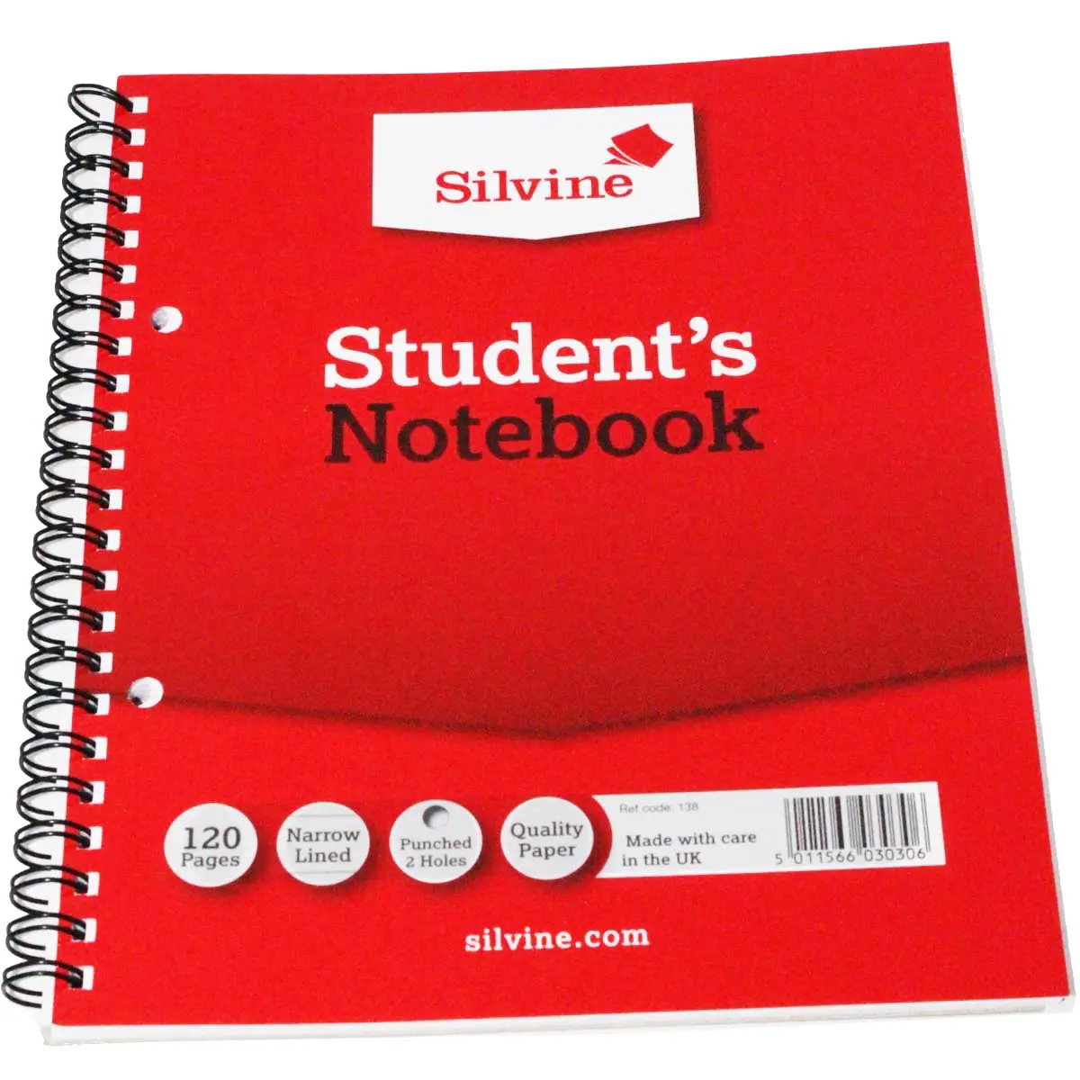 Silvine Student's Notebook Wire Bound 120 Pages 1
