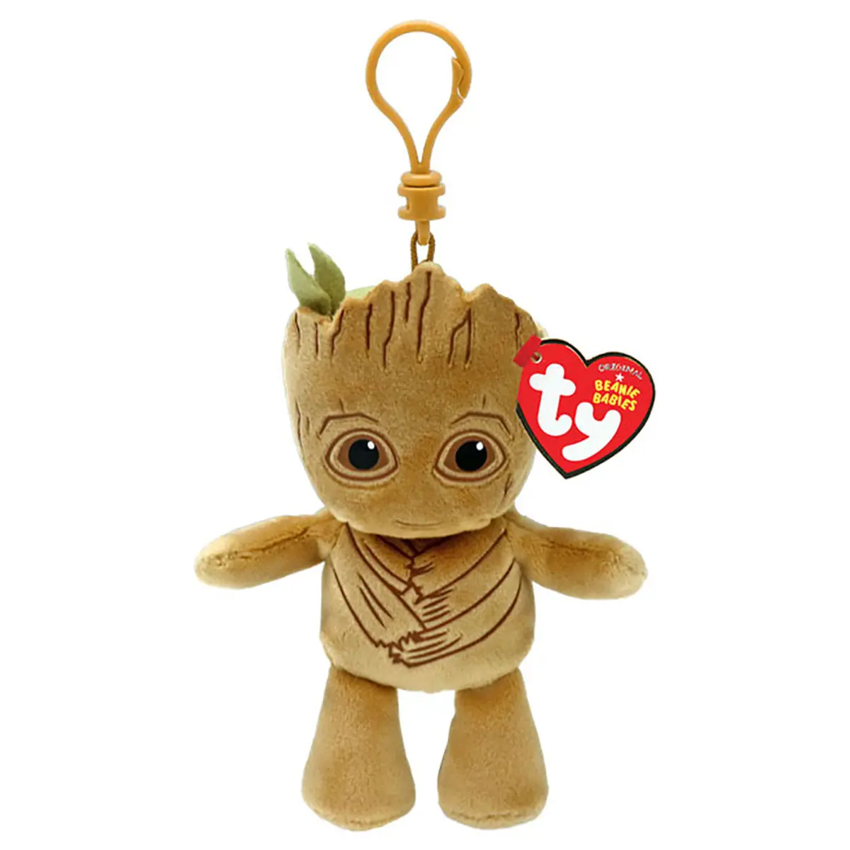 Ty Beanie Babies Marvel Groot Key Clip Plush 1