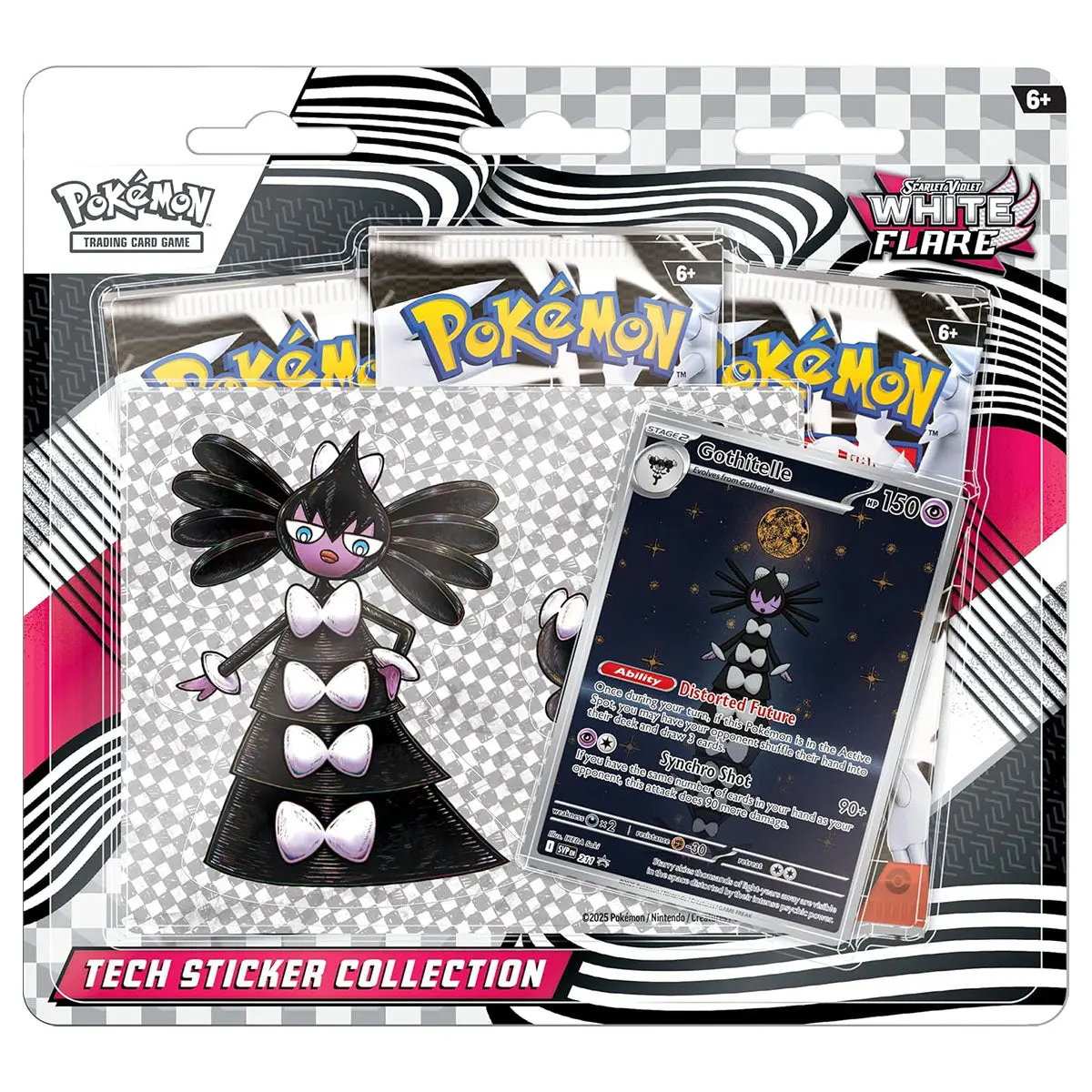 Pokémon Tcg Scarlet & Violet 10.5 White Flare Tech Sticker Collection: Gothitelle 1