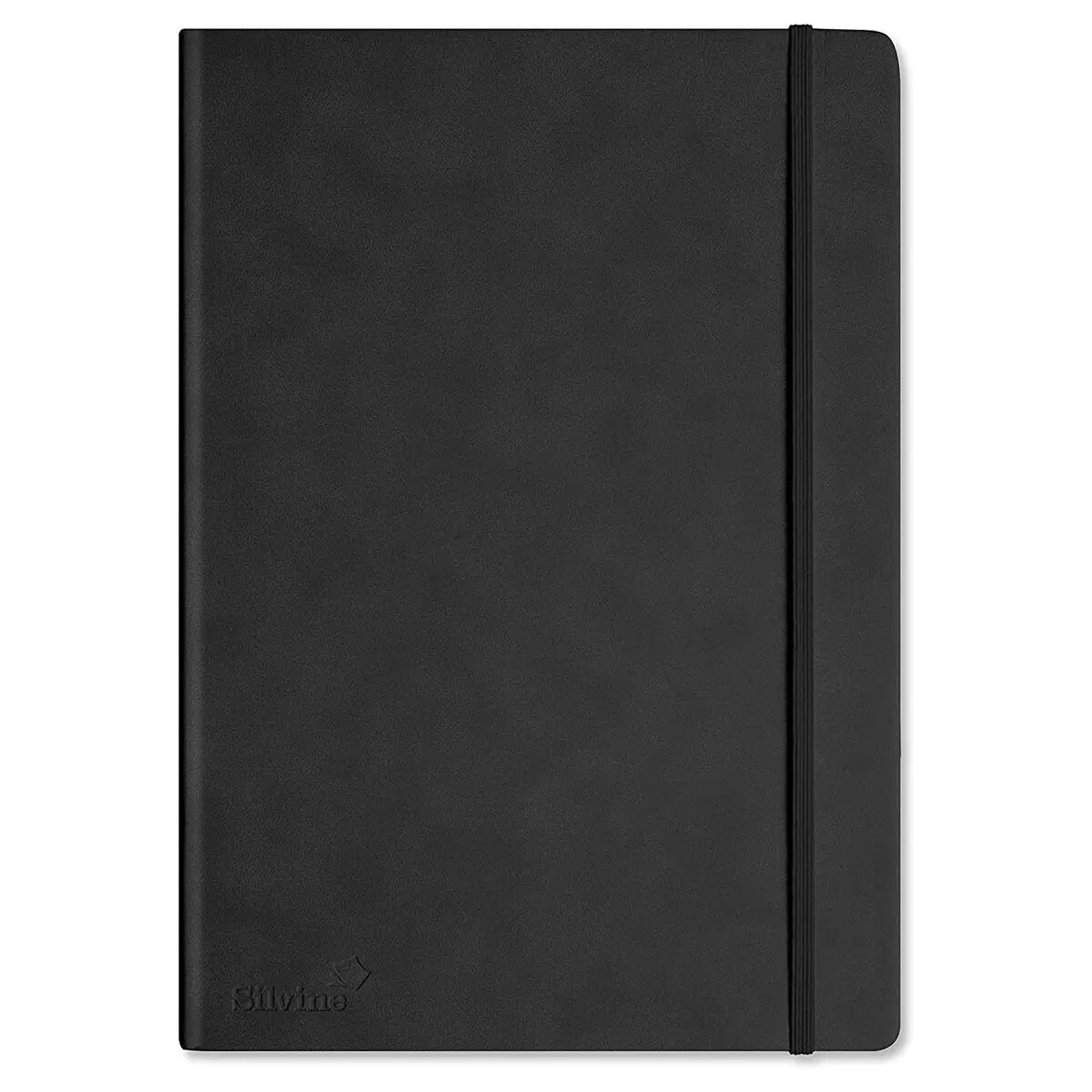 Silvine Executive Soft Feel Black A4 Notebook Lined 160 Pages 1