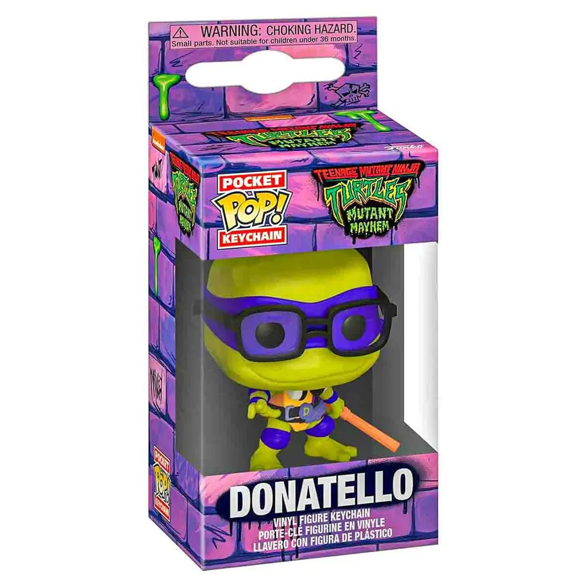 Funko Pop! Pocket Keychain: Teenage Mutant Ninja Turtles: Mutant Mayhem: Donatello Vinyl Figure 1