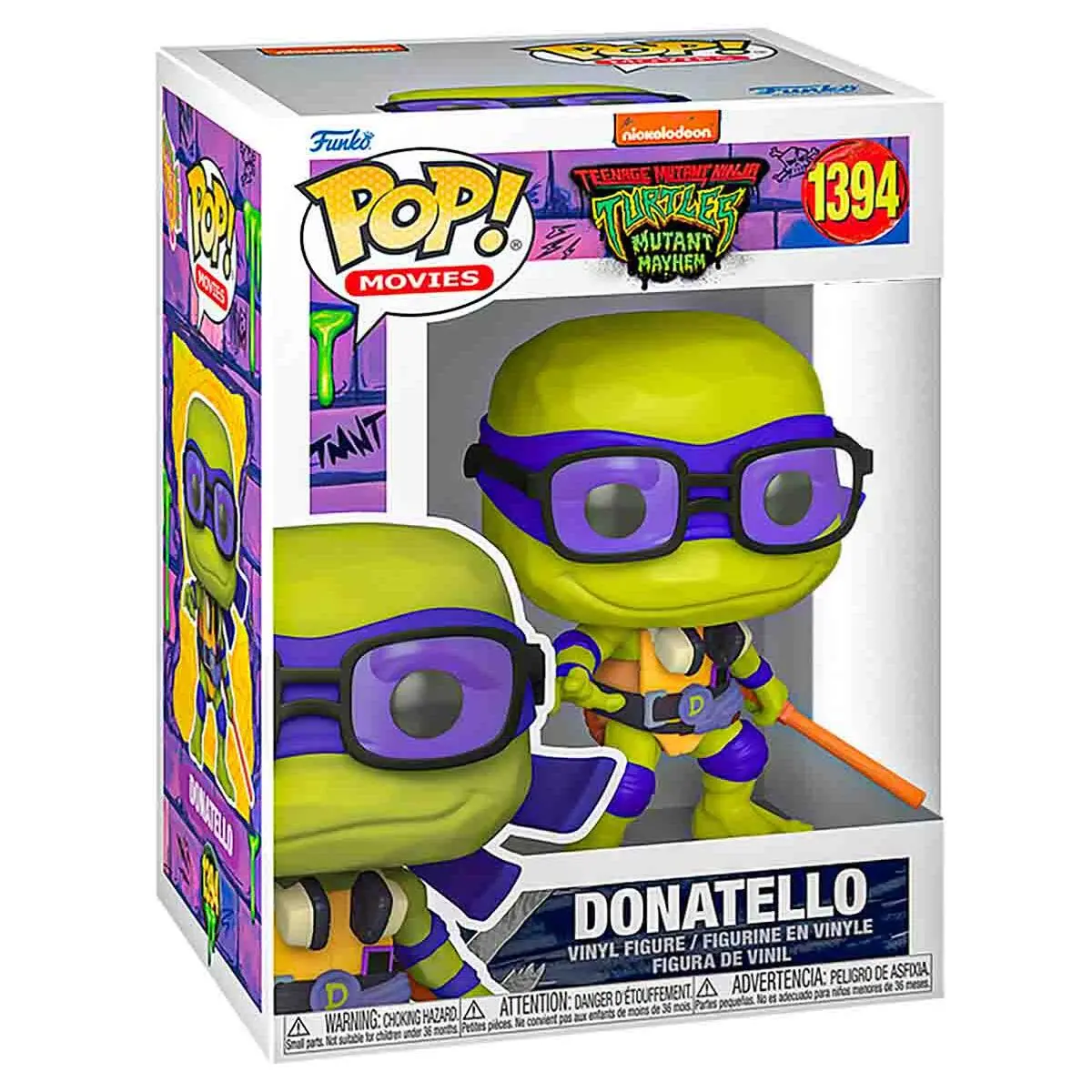 Funko Pop! Movies: Teenage Mutant Ninja Turtles: Mutant Mayhem: Donatello Vinyl Figure #1394 1