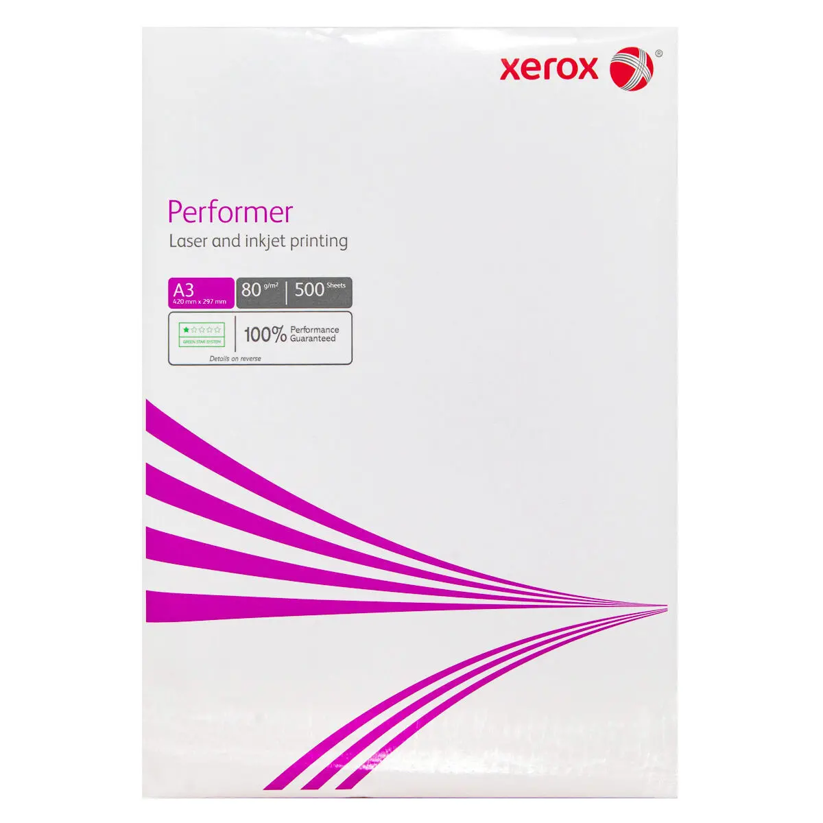 Xerox Performer Laser And Inkjet Printing A3 Paper 80Gsm 500 Sheets 1