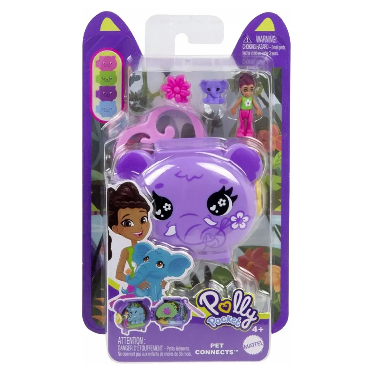 Polly Pocket Pet Connects Elephant Playset 1